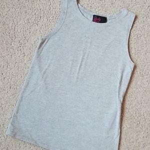 ❤ 4/$20 Girls Rule Gray Tank Top